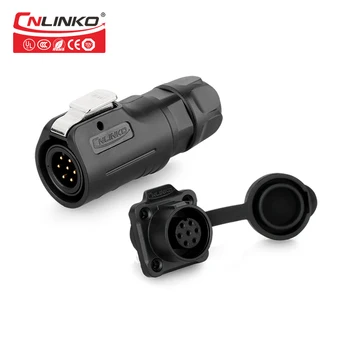 Cnlinko 3A electrical connectors waterproof M12 wire cable connector 7 pin panel mounted signal connector for led lighting panel
Cnlinko 3A electrical connectors waterproof M12 wire cable connector 7 pin panel mounted signal connector for led lighting panel