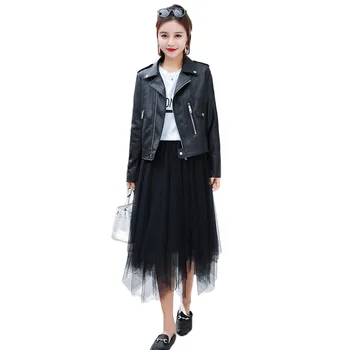 Faux Leather Coat Women Black Red Plus Size Loose PU Jackets 19 New Autumn Winter Fashion Slim Short Chic Korean Clothing LD1135
Faux Leather Coat Women Black Red Plus Size Loose PU Jackets 19 New Autumn Winter Fashion Slim Short Chic Korean Clothing LD1135