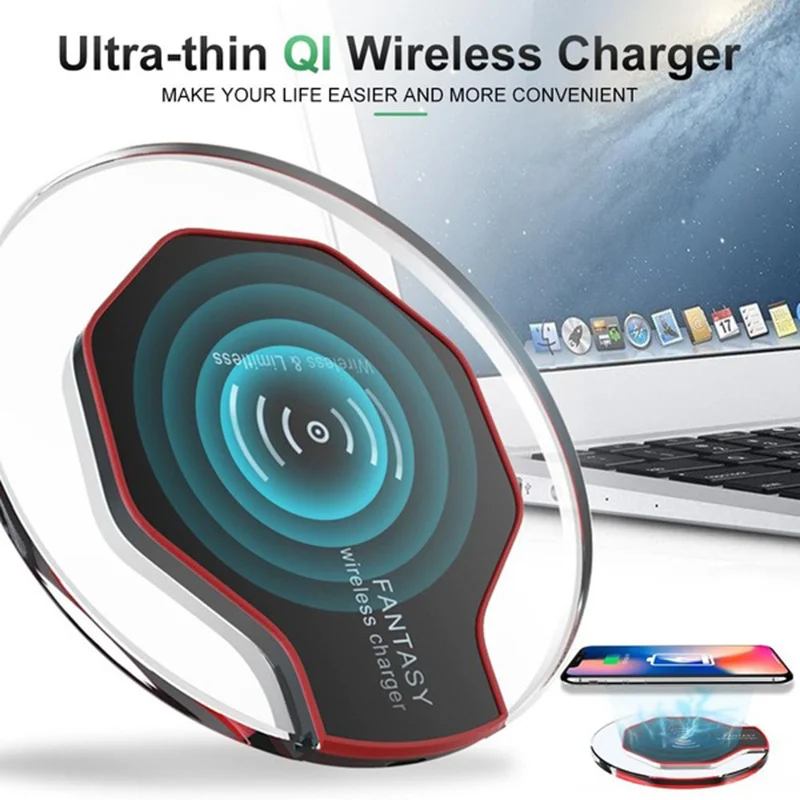 Qi Wireless Charger 5W/10W Phone Charger Wireless Fast Charging Dock Charger for iphone X XS Samsung S8 S9 Xiaomi 9 Huawei Pad
Qi Wireless Charger 5W/10W Phone Charger Wireless Fast Charging Dock Charger for iphone X XS Samsung S8 S9 Xiaomi 9 Huawei Pad