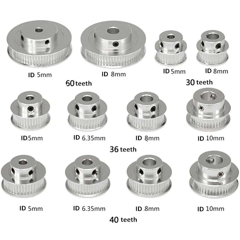 3D printer P36-GT2-6-BF synchronous pulley 40 60 tooth inner hole 5 bandwidth 6MM
3D printer P36-GT2-6-BF synchronous pulley 40 60 tooth inner hole 5 bandwidth 6MM