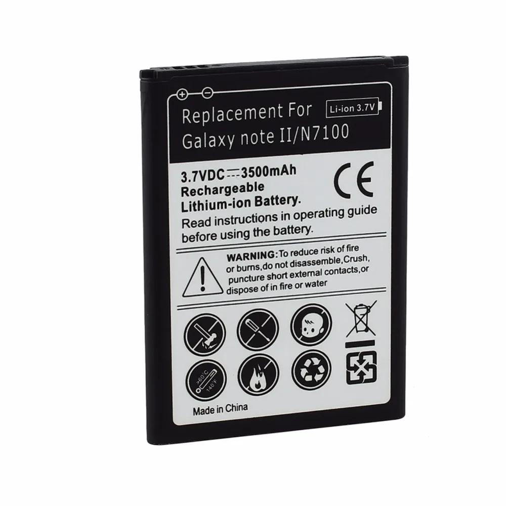For Galaxy Note2 N7100 3500mAh Phone Replacement Battery For Samsung Galaxy Note 2 II GT-N7100 Rechargeable Commercial Batteria
For Galaxy Note2 N7100 3500mAh Phone Replacement Battery For Samsung Galaxy Note 2 II GT-N7100 Rechargeable Commercial Batteria