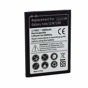 For Galaxy Note2 N7100 3500mAh Phone Replacement Battery For Samsung Galaxy Note 2 II GT-N7100 Rechargeable Commercial Batteria 
For Galaxy Note2 N7100 3500mAh Phone Replacement Battery For Samsung Galaxy Note 2 II GT-N7100 Rechargeable Commercial Batteria
