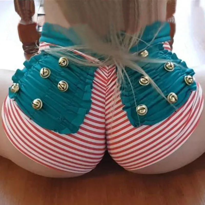 2018 verano nuevas mujeres Push Up rayas Patchwork Shorts Sexy Butt Bell bolsillo plisado pantalones cortos deportivos de cintura alta
2018 verano nuevas mujeres Push Up rayas Patchwork Shorts Sexy Butt Bell bolsillo plisado pantalones cortos deportivos de cintura alta