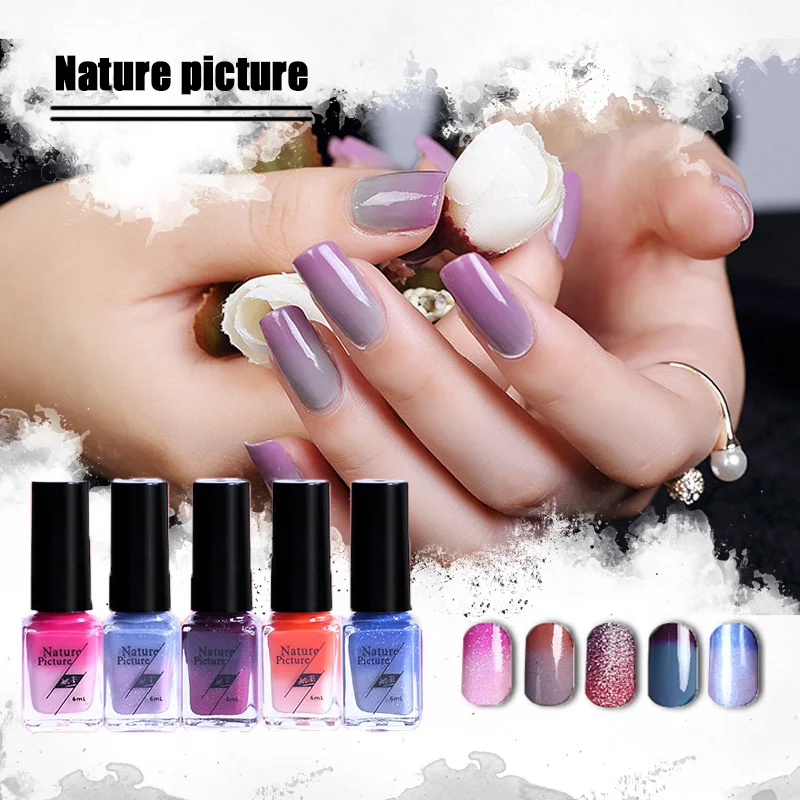 PNF Nail Polish Varying Nail Polish Gradient 6 ML Fashion Long-Lasting Dry Naturally Temperature Control Health Non-Toxic
PNF Nail Polish Varying Nail Polish Gradient 6 ML Fashion Long-Lasting Dry Naturally Temperature Control Health Non-Toxic