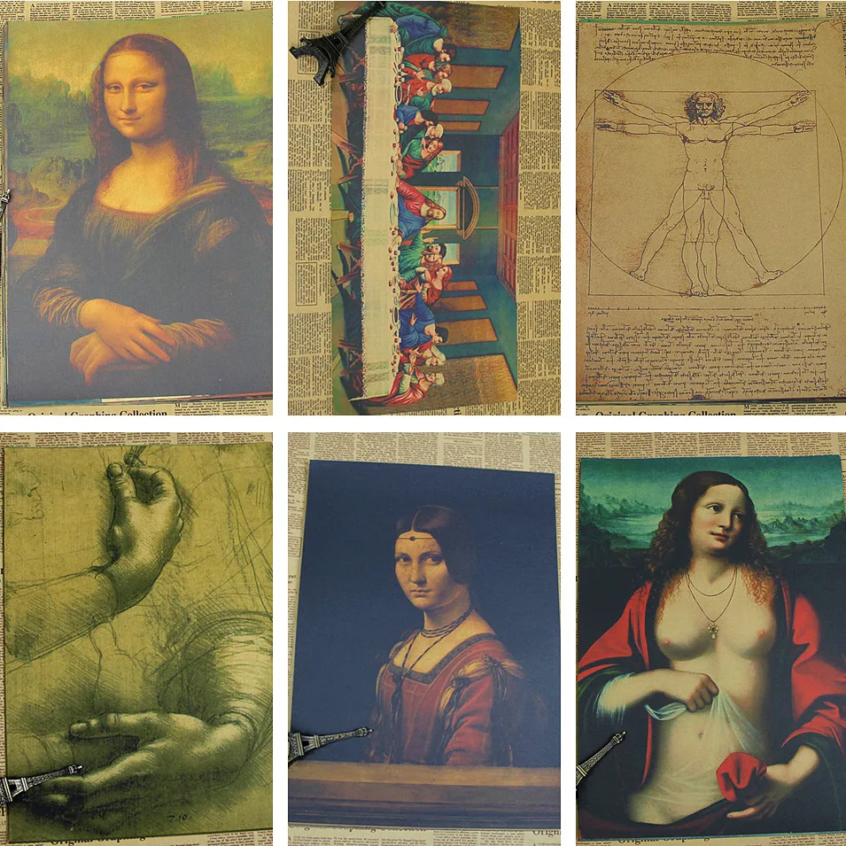 Leonardo da Vinci Manuscript - Vitruvian Man Posters Nostalgic Retro Decorative Painting Core Kraft Paper Vintage poster
Leonardo da Vinci Manuscript - Vitruvian Man Posters Nostalgic Retro Decorative Painting Core Kraft Paper Vintage poster