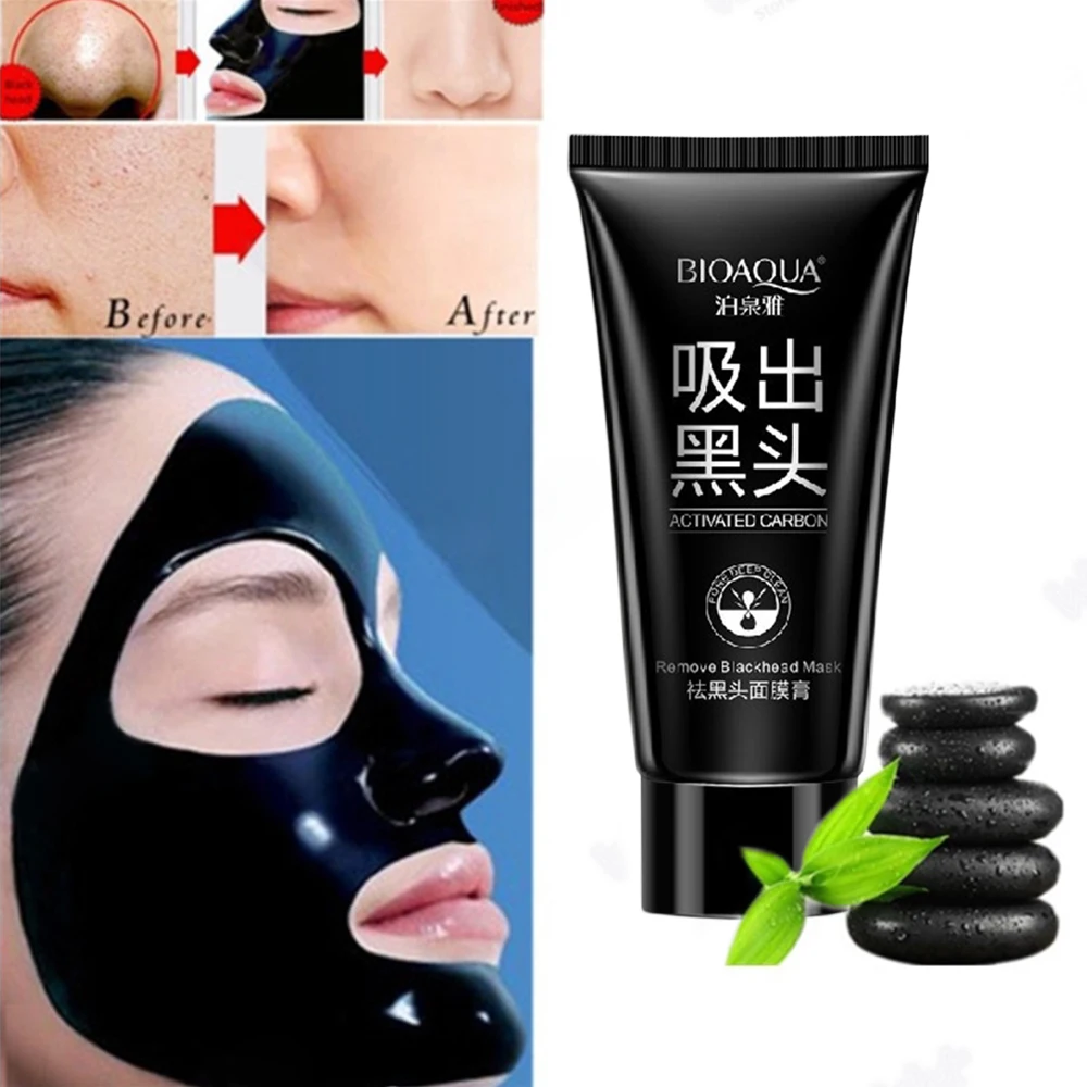 Beauty Nose Mask Herbal Blackhead Removal Black Mask Face Mask Black Head Pore Strip Peel Off Makeup Black Dots Mask 60g