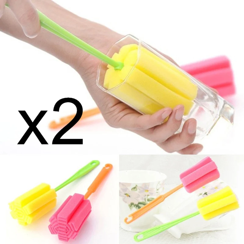 Practical Gadgets 2Pcs Cup Brush Kitchen Cleaning Tool Sponge Brush For Wineglass Bottle Coffe Tea Glass Cup Mug Hot Sale F0060
Practical Gadgets 2Pcs Cup Brush Kitchen Cleaning Tool Sponge Brush For Wineglass Bottle Coffe Tea Glass Cup Mug Hot Sale F0060