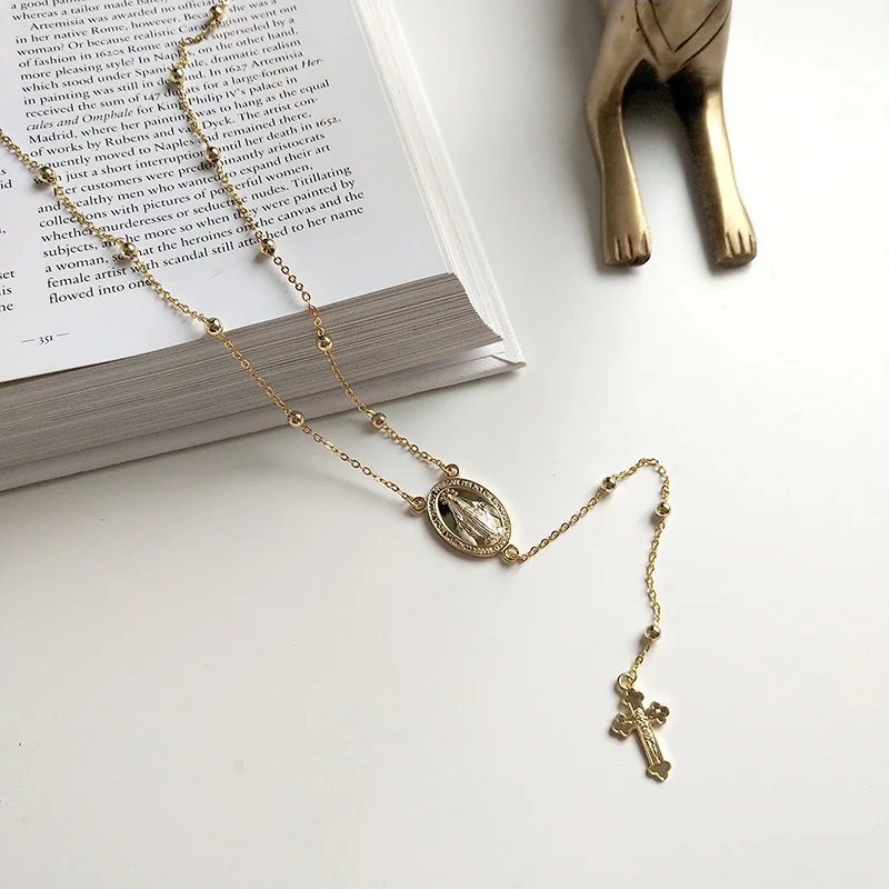 WTLTC 925 Sterling Sliver Cross Coin Chokers Necklaces Delicate Long Lariat Layered Choker Drop Virgin Mary Y Necklace for Her
WTLTC 925 Sterling Sliver Cross Coin Chokers Necklaces Delicate Long Lariat Layered Choker Drop Virgin Mary Y Necklace for Her