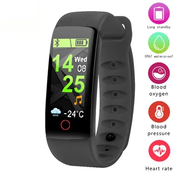 Smart Watch Heart Rate Blood Pressure Monitoring fitness Bracelet Fitness Sports Passometer Color screen activity WtistBand
Smart Watch Heart Rate Blood Pressure Monitoring fitness Bracelet Fitness Sports Passometer Color screen activity WtistBand