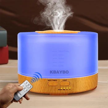 500ml Remote Control Aroma Essential Oil Diffuser Ultrasonic Air Humidifier with 4 Timer Settings 7 Color Changing LED Lamp
500ml Remote Control Aroma Essential Oil Diffuser Ultrasonic Air Humidifier with 4 Timer Settings 7 Color Changing LED Lamp