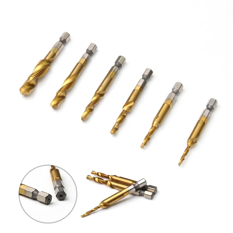 ZENHOSIT 6pcs M3-M10 Titanium Coated Twist Drill Bit High Speed Steel Drill Bit Drilling Tools For Metalworking Woodworking
ZENHOSIT 6pcs M3-M10 Titanium Coated Twist Drill Bit High Speed Steel Drill Bit Drilling Tools For Metalworking Woodworking
