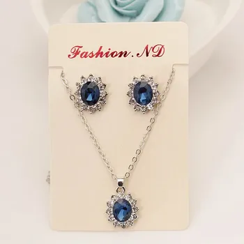 set The New High-grade Navy Blue Suit, Blue Royal Princess Same Paragraph Imitation Gemstones Necklace Set Wholesale 
set The New High-grade Navy Blue Suit, Blue Royal Princess Same Paragraph Imitation Gemstones Necklace Set Wholesale