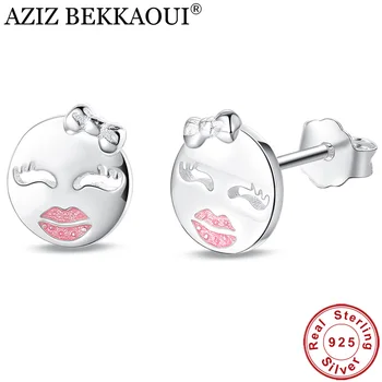 AZIZ BEKKAOUI Unique Real 925 Sterling Silver Beauty Stud Earrings for Women Popular Silver Face Earrings Christmas Gift
AZIZ BEKKAOUI Unique Real 925 Sterling Silver Beauty Stud Earrings for Women Popular Silver Face Earrings Christmas Gift