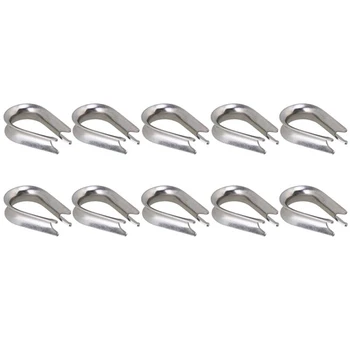 10Pcs Silver Tone M8 304 Stainless Steel Galvanized Wire Cable Rope Thimble Winch Wire Loop
10Pcs Silver Tone M8 304 Stainless Steel Galvanized Wire Cable Rope Thimble Winch Wire Loop