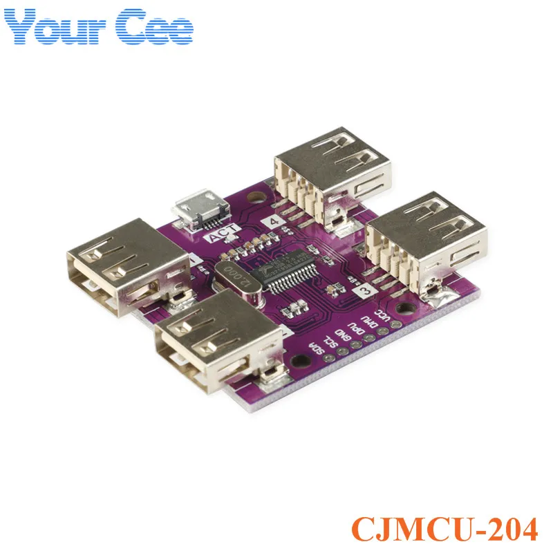 

USB 2.0 HUB USB Expansion Module 4-Port Controller Module High Speed DC 5V 500mA CJMCU-204 Module