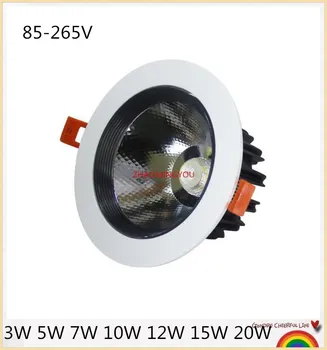 YOU DIMMABLE Prevent mist COB LED Downlight 3W 5W 7W 10W 12W 15W 20W 30W LED Ceiling Spot Light AC 85-265V
YOU DIMMABLE Prevent mist COB LED Downlight 3W 5W 7W 10W 12W 15W 20W 30W LED Ceiling Spot Light AC 85-265V