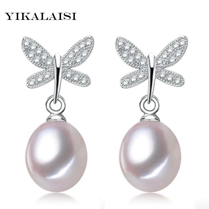 YIKALAISI 925 sterling silver Jewelry Pearl Jewelry Earrings For Women Beautiful Butterfly Diamante Earrings Wedding
YIKALAISI 925 sterling silver Jewelry Pearl Jewelry Earrings For Women Beautiful Butterfly Diamante Earrings Wedding