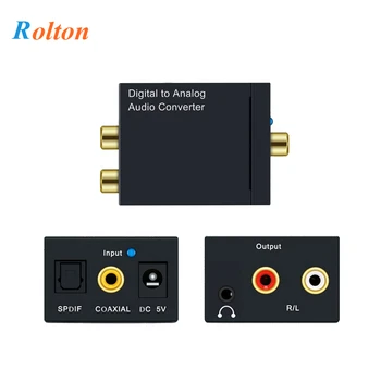 Coaxial Optical Fiber Toslink Digital to Analog L/R RCA 3.5mm Jack Audio Converter SPDIF Digital Audio Decoder Stereo Amplifier
Coaxial Optical Fiber Toslink Digital to Analog L/R RCA 3.5mm Jack Audio Converter SPDIF Digital Audio Decoder Stereo Amplifier