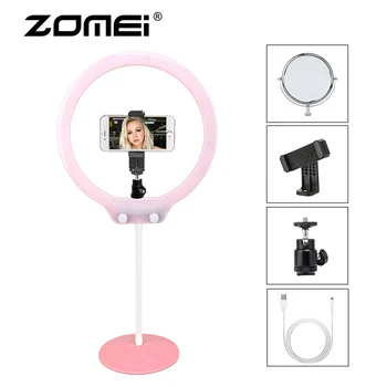 ZOMEI LED Selfie Ring Light Photography Video Studio Ringlight Flexible Tabletop Lighting Kit For Makeup Phone Live Broadcast
ZOMEI LED Selfie Ring Light Photography Video Studio Ringlight Flexible Tabletop Lighting Kit For Makeup Phone Live Broadcast