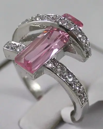 Hot '' white GOLD fine jewelry Jewelry pink Crystal Ring Size :7 8 9- watch wholesale Quartz stone CZ crystal
Hot '' white GOLD fine jewelry Jewelry pink Crystal Ring Size :7 8 9- watch wholesale Quartz stone CZ crystal