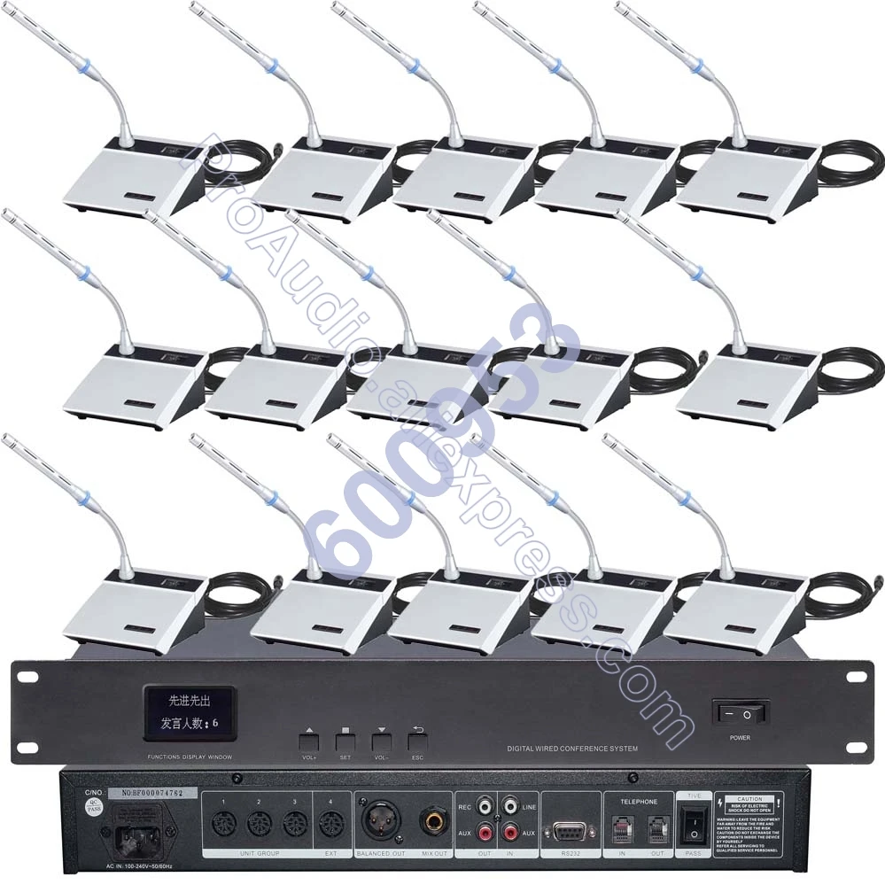 MICWL Pro Discussing Meeting room Wired Conference System 1 Chairman 19 Delegate Classical MIC max. 255 unit
MICWL Pro Discussing Meeting room Wired Conference System 1 Chairman 19 Delegate Classical MIC max. 255 unit