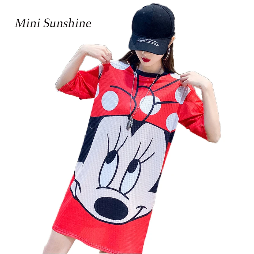 New Minnie Mickey Women Cartoon T Shirt Dresses Short Sleeve Mini Casual Fashion Loose Summer Dress Plus Size M-3XL z4
New Minnie Mickey Women Cartoon T Shirt Dresses Short Sleeve Mini Casual Fashion Loose Summer Dress Plus Size M-3XL z4