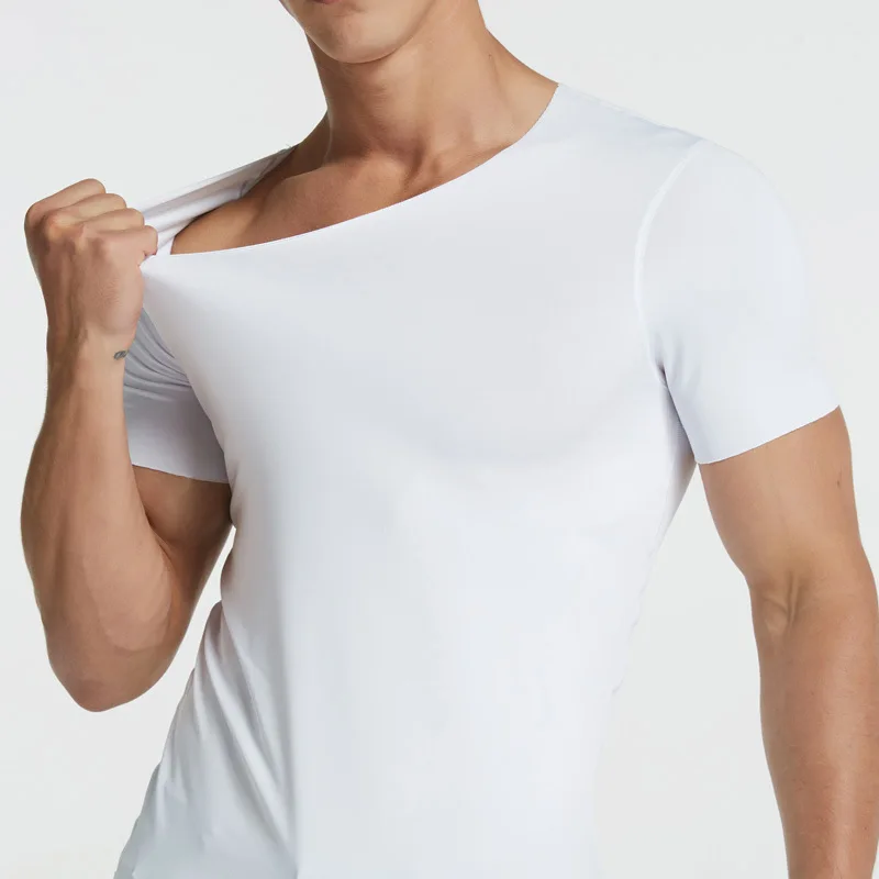 Men's t-shirt thin section short-sleeved summer ice silk without trace Slim stretch V-neck solid color bottoming t-shirt VN 68
Men's t-shirt thin section short-sleeved summer ice silk without trace Slim stretch V-neck solid color bottoming t-shirt VN 68