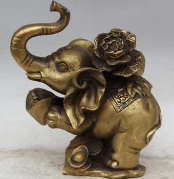 fast shipping USPS to USA S2009 10" Chinese Brass cabbage Wealth Yuan Bao Auspicious elephant Statue sculpture
fast shipping USPS to USA S2009 10" Chinese Brass cabbage Wealth Yuan Bao Auspicious elephant Statue sculpture