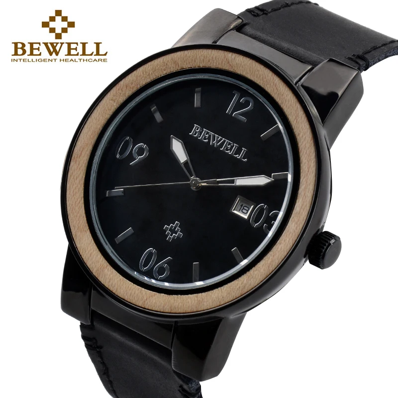 BEWELL Top Luxury Brand Men Wood Watch Male Alloy Watches With Leather Strap Date Display Luminous Hands Waterproof Clock 1050BL
BEWELL Top Luxury Brand Men Wood Watch Male Alloy Watches With Leather Strap Date Display Luminous Hands Waterproof Clock 1050BL