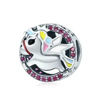 Hot Sale Genuine 925 Sterling Silver Colorful CZ Licorne Memory Beads Fit Pandora Bracelets & Necklaces DIY Jewelry SCC848
Hot Sale Genuine 925 Sterling Silver Colorful CZ Licorne Memory Beads Fit Pandora Bracelets & Necklaces DIY Jewelry SCC848