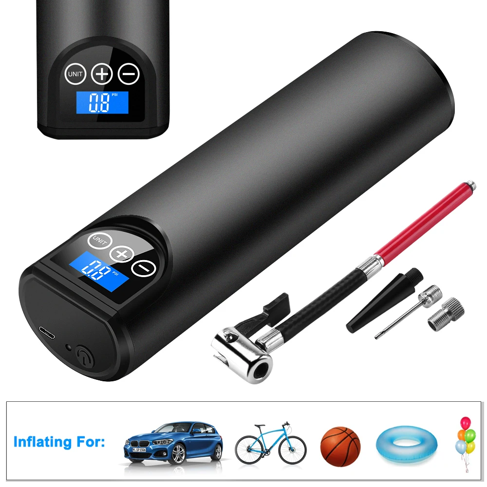 Inflatable Pump Cordless Portable Compressor Digital Car Tyre Pump 15V 150PSI Rechargeable Air Pump for Car Bicycle Tires Balls
Inflatable Pump Cordless Portable Compressor Digital Car Tyre Pump 15V 150PSI Rechargeable Air Pump for Car Bicycle Tires Balls
