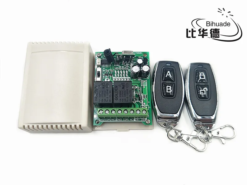 433Mhz Universal Wireless Remote Control Switch AC 12V 220V 2CH Relay Receiver Module and 5pcs RF 433 Mhz Remote Controls
433Mhz Universal Wireless Remote Control Switch AC 12V 220V 2CH Relay Receiver Module and 5pcs RF 433 Mhz Remote Controls