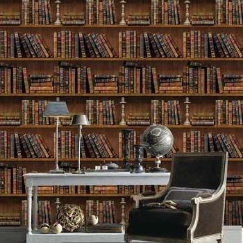 10M Vinyl PVC Removable Wallpaper Creative Vintage Bookshelf Wall Covering Stickers Self Adhesive for Kids Room Decoration
10M Vinyl PVC Removable Wallpaper Creative Vintage Bookshelf Wall Covering Stickers Self Adhesive for Kids Room Decoration