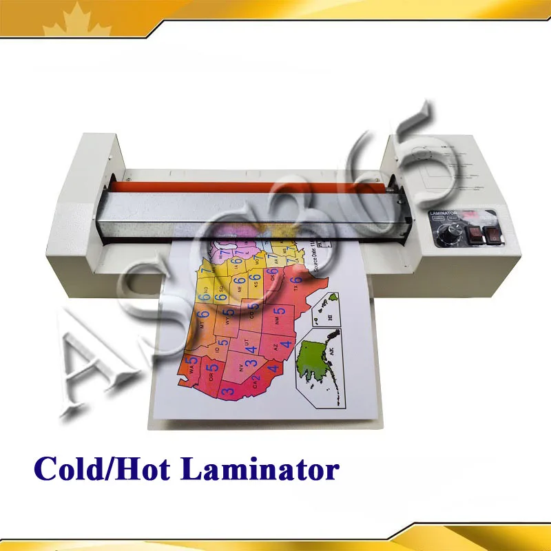 

NEW 110/220V A3 12.5" 325mm Hot +Cold Thermal Laminating Machine Pouch Roll Laminator Office Equipment Embossers