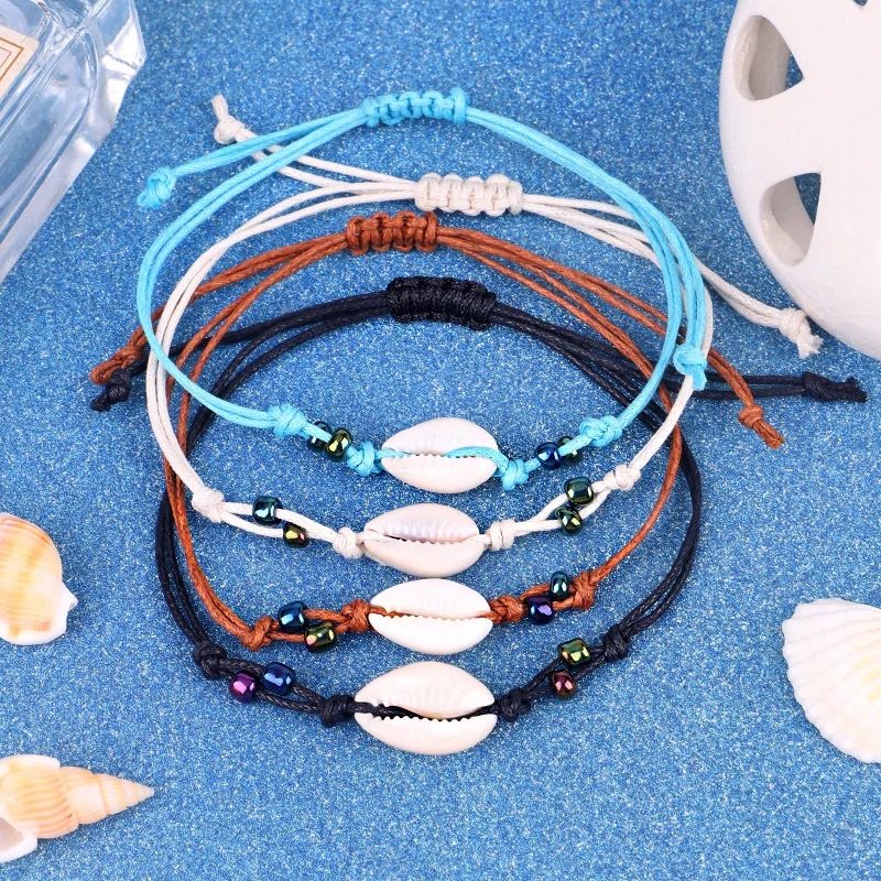 Boho Hand Braided Rope Seashell Bracelet Fashion Bohemian Women Wristband Braslet For Ladies Personalized Jewelry bileklik Femme
Boho Hand Braided Rope Seashell Bracelet Fashion Bohemian Women Wristband Braslet For Ladies Personalized Jewelry bileklik Femme