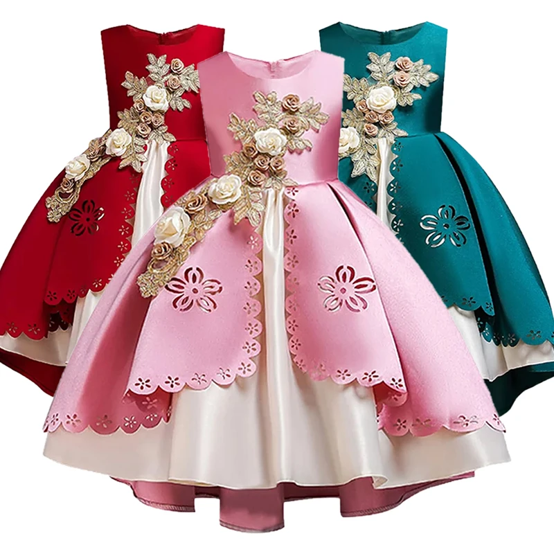 Children's Girl Elegent Dresses 2 To 10 Year Baby Girls Birthday Floral Dress Kids Christmas Party Princess Clothing Vestidos
Children's Girl Elegent Dresses 2 To 10 Year Baby Girls Birthday Floral Dress Kids Christmas Party Princess Clothing Vestidos