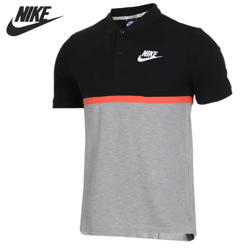 nike black collar t shirt