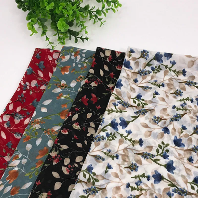 100% Polyester Fabric Pearl Chiffon Floral Print Fabric DIY Sewing Patchwork Dress Shawl Fabric for Dress Textile Material
100% Polyester Fabric Pearl Chiffon Floral Print Fabric DIY Sewing Patchwork Dress Shawl Fabric for Dress Textile Material