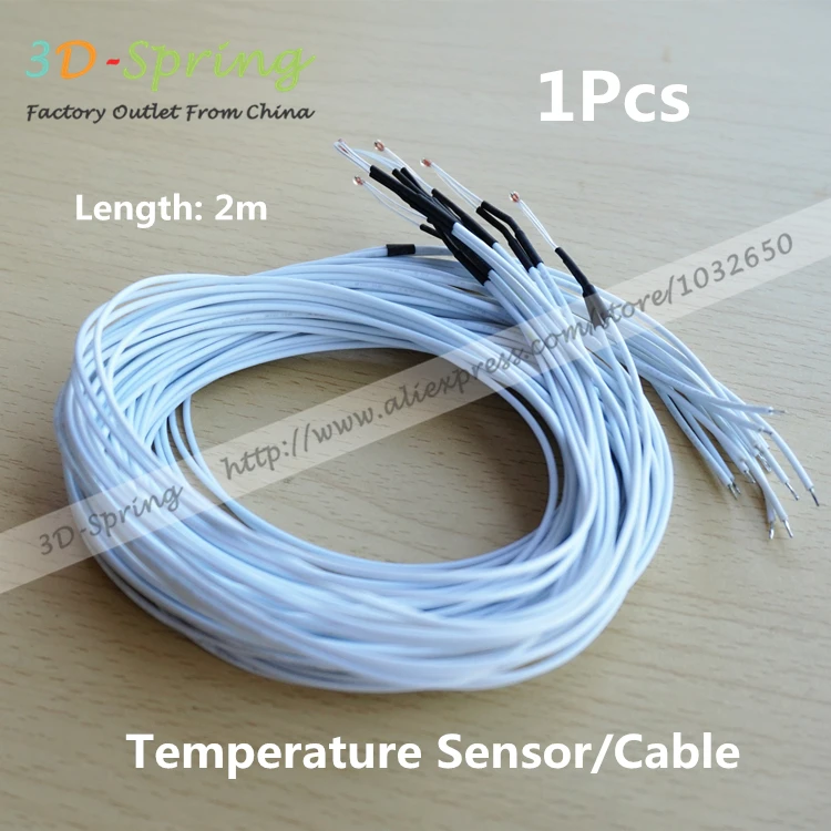 1Pcs Extrusion NTC Single Ended Bose closure Thermal Resistance Temperature sensor 100K 3950B 2M Teflon cable For 3D Printer
1Pcs Extrusion NTC Single Ended Bose closure Thermal Resistance Temperature sensor 100K 3950B 2M Teflon cable For 3D Printer