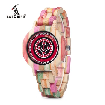 BOBO BIRD Bamboo Wooden Women Watches V-P08 Colorful Bamboo Fashion Quartz Wristwatch Unique Ladies Clock
BOBO BIRD Bamboo Wooden Women Watches V-P08 Colorful Bamboo Fashion Quartz Wristwatch Unique Ladies Clock