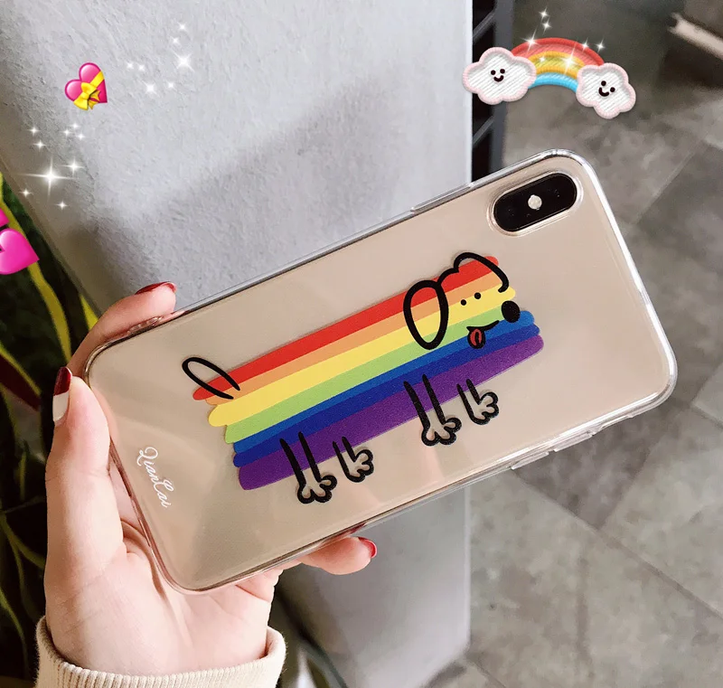 For Hand-painted colorful cartoon puppy 8plus Apple X mobile phone shell XS Max transparent soft cover 7/6s XR men and women
For Hand-painted colorful cartoon puppy 8plus Apple X mobile phone shell XS Max transparent soft cover 7/6s XR men and women