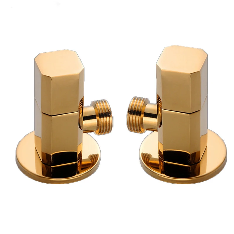Free shipping Gold angle valve copper gold plated triangle valve general bathroom valve water stop valve toilet triangle
Free shipping Gold angle valve copper gold plated triangle valve general bathroom valve water stop valve toilet triangle