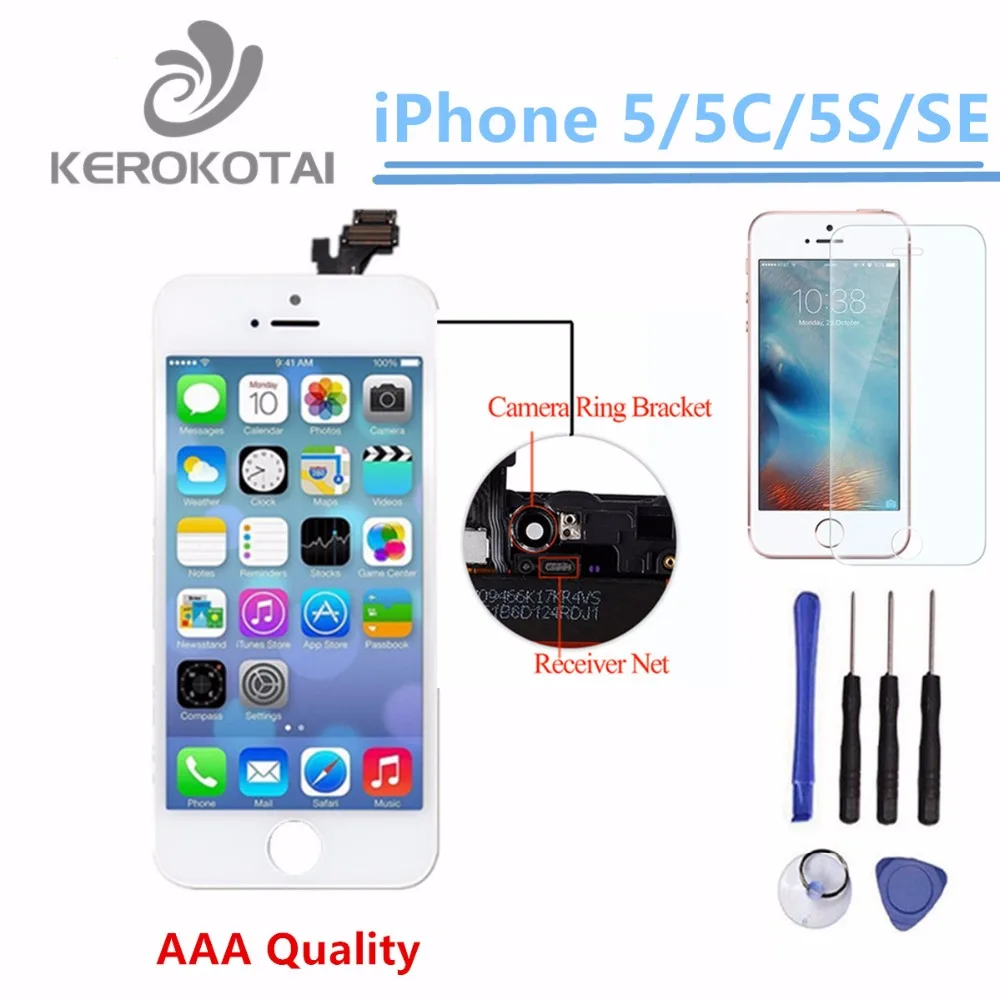 100% Tested AAA Quality LCD Display Screen For iPhone 5 5S 5C SE Display Screen LCD Assembly Touch Screen With Digitizer Parts
100% Tested AAA Quality LCD Display Screen For iPhone 5 5S 5C SE Display Screen LCD Assembly Touch Screen With Digitizer Parts