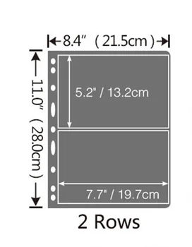 2 Rows 10PCS Loose Leaf Postage Stamp Album Sheets Double-sided Standard 9 holes PCCB /MINGT
2 Rows 10PCS Loose Leaf Postage Stamp Album Sheets Double-sided Standard 9 holes PCCB /MINGT