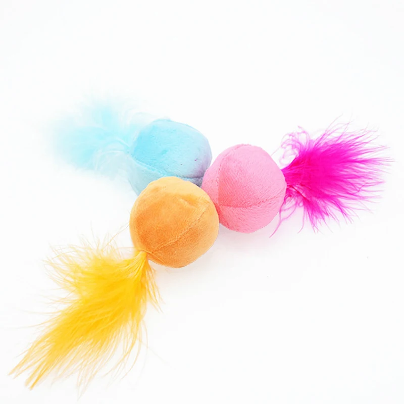 3PCS Pet Cat Toys Colorful Handmade Bells Bouncy Ball Built-In Catnip Interactive Kitten Toys
3PCS Pet Cat Toys Colorful Handmade Bells Bouncy Ball Built-In Catnip Interactive Kitten Toys