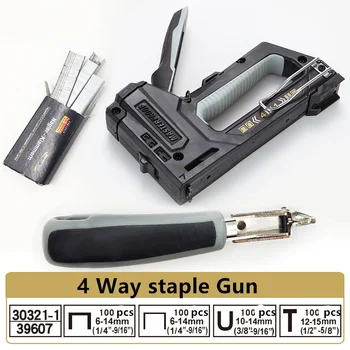 Professional 4 way Nail Staple Furniture Stapler for Door-type/U type/straight/bending/canvas nails
Professional 4 way Nail Staple Furniture Stapler for Door-type/U type/straight/bending/canvas nails
