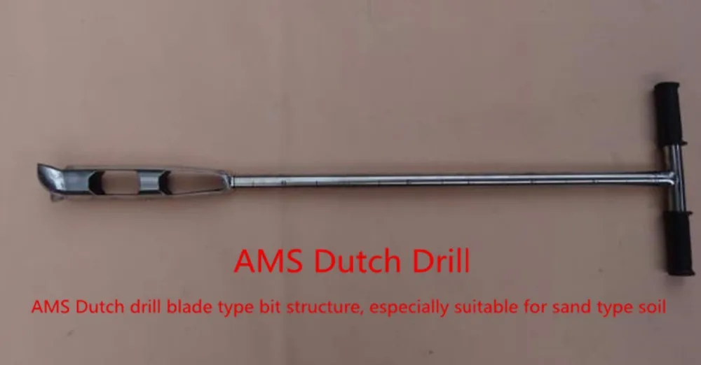 Stainless steel soil sample, soil drill 1m