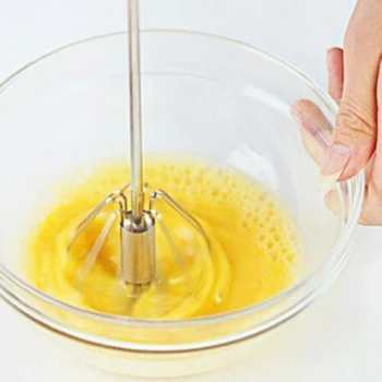 1PCS Semiautomatic Hand Press Type Rotary Egg Whisk Agitator Stainless Steel Mixer Kitchen Tools 2019 HOT
1PCS Semiautomatic Hand Press Type Rotary Egg Whisk Agitator Stainless Steel Mixer Kitchen Tools 2019 HOT