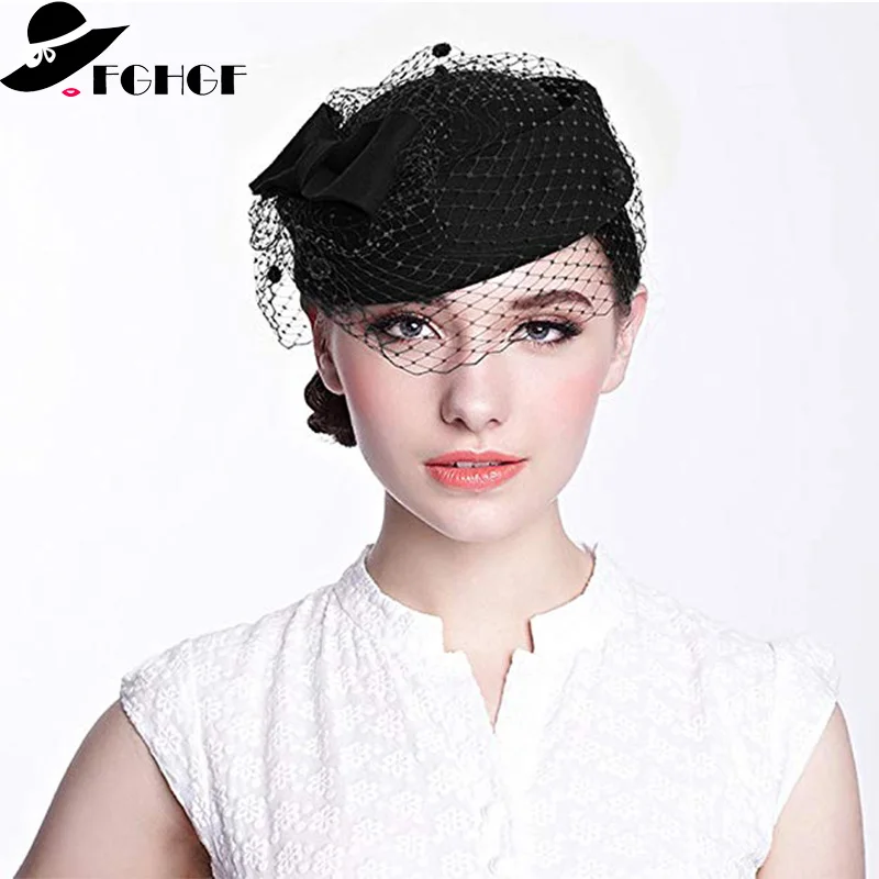 Classical Wool Fedoras Felt Pillbox Hat Veil Bow Women Dress Fascinator Hat Wedding Hat Ladies Derby Party Headwear Black White
Classical Wool Fedoras Felt Pillbox Hat Veil Bow Women Dress Fascinator Hat Wedding Hat Ladies Derby Party Headwear Black White