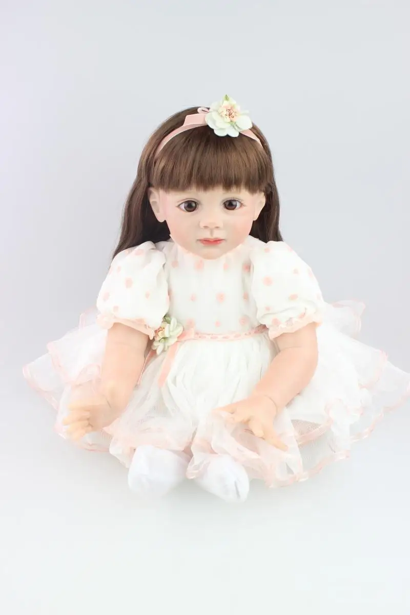NPKCOLLECTION New 60cm Soft Silicone Reborn Fridolin Doll Rooted Smooth Hair 24" Princess Girl Doll High-end Gift Toy
NPKCOLLECTION New 60cm Soft Silicone Reborn Fridolin Doll Rooted Smooth Hair 24" Princess Girl Doll High-end Gift Toy